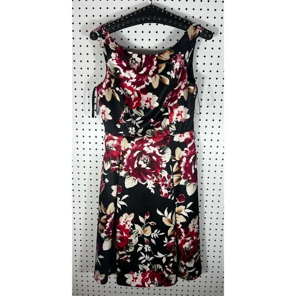 White House Black Market floral formal dress size 2